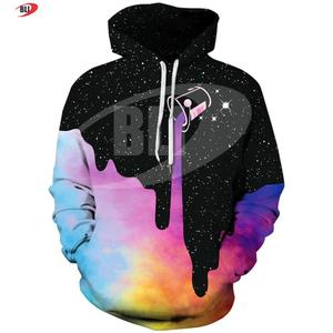 Sweat à capuche unisexe à sublimation pour homme haute qualité 100% coton polyester polaire avec logo de marque - Product Image 4