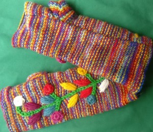 Gants et mitaines d'hiver en laine Chauffe-mains - Product Image 3