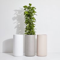Vente en gros ODM/OEM Jardinières et pots géants à cylindre rond en fibre de verre Décorations hautes pour jardin et maison Origine Vietnam
