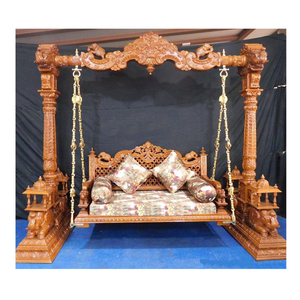 Columpio con Base de Madera de Teca, Venta al por Mayor, Tamaño Personalizado, Tallado a Mano, Fabricantes de Columpios de Madera de Teca de Berma, Malasia - Product Image 1