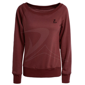 Personnalisé ODM Automne Hiver Coton Polyester tissé Anti-boulochage Pull Respirant Sweat-shirt à manches longues pour femmes avec poche - Product Image 6