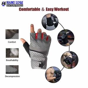 Gants demi-doigt pour hommes, équipement de sport, Fitness en plein air, d'équitation, vente en gros, - Product Image 5