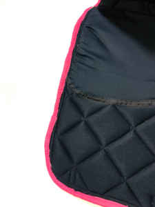 2025แผ่นอานปักลายดอกไม้หนังกลับเทียมสีชมพูมีกระเป๋า4กระเป๋า - Product Image 5