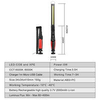 Lampe torche à main Rechargeable OEM, produit professionnel pour atelier et voiture, vente en gros, lumens