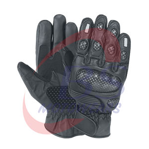 ถุงมือแข่งรถหนังคุณภาพสูงแบบระบายอากาศได้ดี ห้านิ้ว สำหรับนักขี่มืออาชีพ - Product Image 6