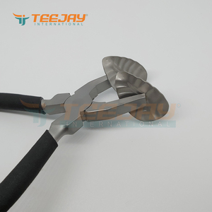 TEEJAY คีมต่อผมสแตนเลสสตีล6 ",อุปกรณ์ต่อผมสีเงินด้ามจับโฟมสีและโลโก้ - Product Image 5