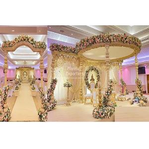 ผ้าคลุมฮินดูสำหรับงานแต่งงาน,ผ้าคลุมทำจากไม้ทรงกลมสำหรับงานแต่งงานสไตล์มหารานีวินเทจราชินีผ้าคลุมทำจากไม้ - Product Image 1