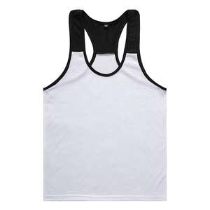 Offres Spéciales Logo personnalisé grande taille vêtements de sport de gymnastique hommes coton Stringer débardeur respirant tricoté Style décontracté - Product Image 2