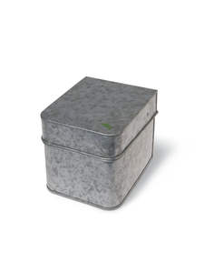 Conteneur de stockage moderne carré en acier galvanisé Boîte de rangement vintage en métal Boîtes et bacs de rangement en métal - Product Image 2