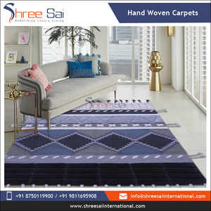 Fabricant expérimenté vendant une qualité optimale, ensemble de tapis tissés en coton pliable fait à la main, tapis tissés plats lavables à vendre - Product Image 5