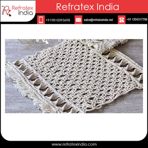 Macrame Cotton <b>Table</b> <b>Coaster</b> Eco-Friendly Minimalist Design India Made High Quality Home Decor - Product Image 4