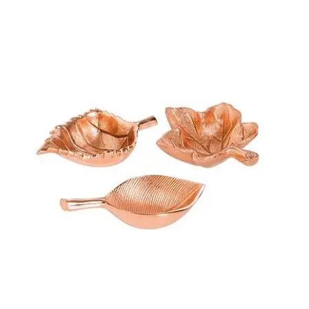 도매 구리 잎 서빙 요리 우수한 품질의 맞춤형 크기 모양 레스토랑 잎 접시