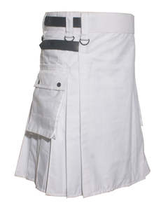 Kilt utilitaire noir pour homme. Kilt noir pour homme, kilt utilitaire moderne. - Product Image 3