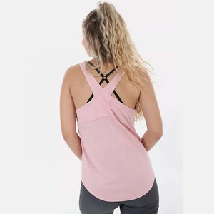 Débardeur de sport pour femme PIHA SPORTS, personnalisé, dos nageur, athlétique, long, pour le yoga, 100 % coton - Product Image 4