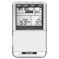 Appareil TENS & EMS 4 canaux EV-906 avec 8 modes pour le soulagement de la douleur et le renforcement musculaire, équipement de physiothérapie