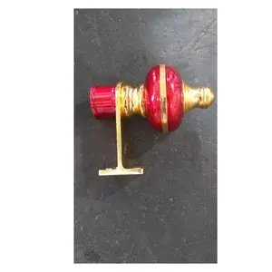 Red and Gold Custom Metal Made Design Wall Curtain Bracket Made In India Direct OEM factory Sale