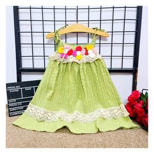 Offre Spéciale Haute Qualité filles d'été vêtements enfants 100% coton enfants filles à manches courtes robe - Product Image 2