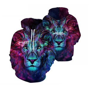 High Quality Men's <b>Polyester</b> Hoodie Custom Design Digital Printing 3D Sublimation Breathable Plain Dyed for Winter Season - Product Image 4