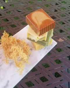 VIETNAM ORIGIN SEA MOSS <b>SOAP</b> TURMERIC INFUSED FOR ACNE AND DARK SPOT REMOVAL - Product Image 3
