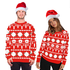Top Quality <b>Christmas</b> Custom Women's Sweater Wholesale Price Any Pattern Printed Made From Bangladesh - Product Image 6
