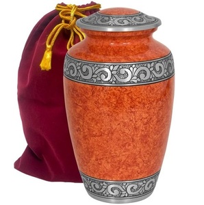 Sun Set Orange Urnas de cremación para adultos para cenizas humanas adecuadas para Niche Columbarium Sunset Urn para Servicios Funerarios de entierro 220LB - Product Image 1