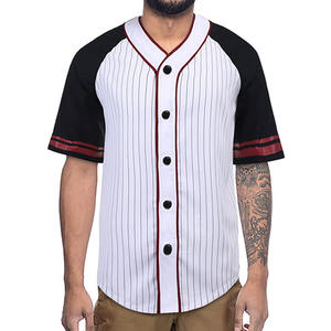 Maillot de baseball boutonné complet personnalisé pour hommes vêtements de sport respirants avec options de taille plus imprimé par sublimation - Product Image 3