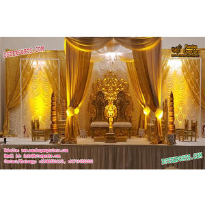 การตกแต่งเวทีงานแต่งงานที่สวยงาม การตกแต่งเวทีงานแต่งงานในแคนาดา การตกแต่งเวทีงานแต่งงานแบบอินเดีย - Product Image 1