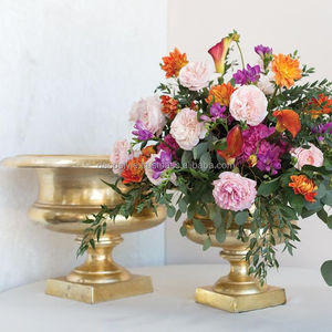 Table en or vase lot de 2 - Product Image 1
