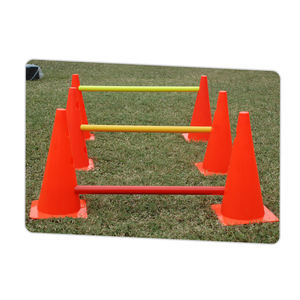 Juego de obstáculos de cono de agilidad Juego de obstáculos de agilidad para perros Juego de obstáculos de cono de agilidad de entrenamiento de fútbol Fabricante - Product Image 1