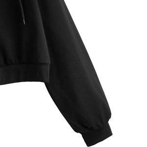 Sudadera corta con cordón y manga larga para mujer, ropa para Parte Superior Femenina, de otoño e invierno, con colores personalizados - Product Image 3