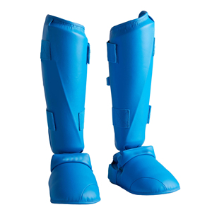 Protège-tibias et protège-pieds de karaté approuvés WKF, équipement de protection des jambes pour l'entraînement, le sparring et la compétition - Product Image 1