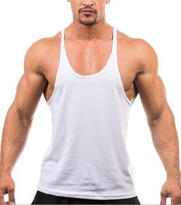 Débardeur de fitness personnalisé pour hommes, broderie de singulet de sport uni en coton grande taille, design sans manches décontracté pour la musculation en salle de sport - Product Image 4