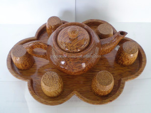 Théière ronde de style américain de 400 ml en bambou écologique de haute qualité, fabriquée sur mesure - Product Image 5