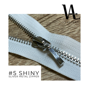 Cremallera de metal personalizada con dientes de metal brillante, cierre deslizante de metal, oro rosa, #3 #5 #7 #8 #10 - Product Image 4