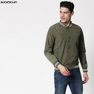 Veste universitaire en laine de haute qualité pour hommes avec manches en coton, logo personnalisé, col montant, style décontracté pour l'hiver - Product Image 3