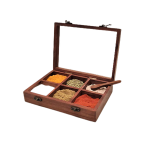 Boîte de rangement à épices en bois à trois niveaux, qualité exclusive, taille et forme personnalisées, à prix raisonnables - Product Image 6