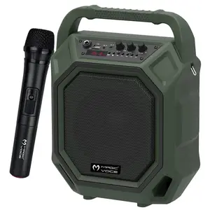 Magicvoice MV-10132AE Nirkabel Mikrofon Genggam USB-SD-BT Portable Sound System