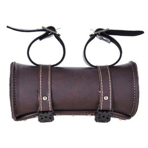 Vintage-Bolsa de herramientas de cuero para motocicleta, bolsas de equipaje, alforjas de manillar de horquilla, Alforjas para motocicleta, alforja, bolsas de herramientas para SILLÍN - Product Image 2