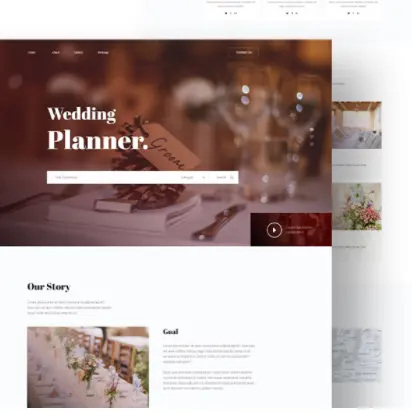 Лучший дизайн сайтов для свадебных торжеств | Свадебное планирование