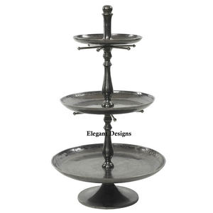 Galvanized Cup <b>Cake</b> <b>Stand</b> <b>Vintage</b> Handmade Wholesale <b>Cake</b> <b>Stand</b> Three Tier Best Quality Table Top Decorative <b>Cake</b> <b>Stand</b> - Product Image 6