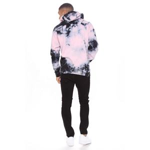 OEM Logo personnalisé deux tons Tie Dye Sweat à capuche Pull Hommes à manches longues Pull Garçon Streetwear Hiver Gaufré Printemps Couleur unie - Product Image 4
