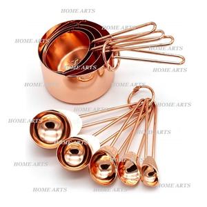 Best Quality Copper Round Shape <b>Measuring</b> Cup and <b>Spoons</b> in Different Sizes Eco-Friendly Hot Selling Product - Product Image 3
