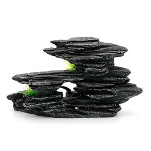 Réservoir de poissons En Pot Plantes Accessoires <span class=keywords><strong>Rocaille</strong></span> Arbres Ornement Décoration D'aquarium - Product Image 5