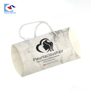 Hộp Gối Mờ Giá Rẻ Tùy Chỉnh Với Tay Cầm Dây Thừng Để Đóng Gói Tóc - Product Image 5