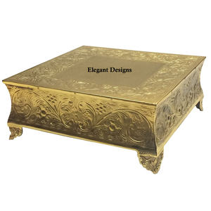 Soporte decorativo para tartas de diseño antiguo, alta calidad, venta al por mayor, elegante, recubierto de polvo blanco, soporte para tartas hecho a mano - Product Image 3