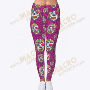 Leggings Deportivos para Mujer, Control de Abdomen, para Yoga, Impresión por Sublimación, Antibacterianos, Secado Rápido, Material de Poliéster/Spandex - Product Image 1