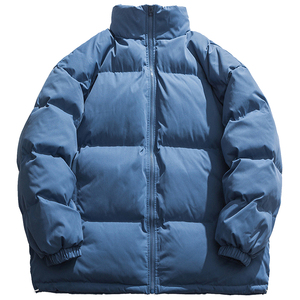 unisex lightweight puffer jacket insulated winter coat stand collar <b>padded</b> thermal outerwear <b>waterproof</b> windproof custom oem man - Product Image 4