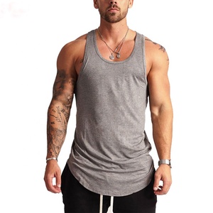 Custom Made 100% Cotton Knitted <b>Men's</b> Fitness Tank Tops Breathable Quick Dry Eco-Friendly Streetwear with Embroidery Decoration - Product Image 5
