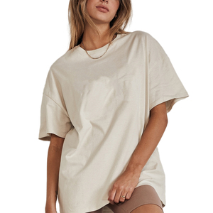 Camiseta OEM con cuello redondo para amantes de los jeans elegantes, nuevo estilo popular, 100% algodón puro, camiseta para mujer - Product Image 2