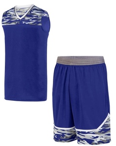Hommes Uniformes de Basket-Ball Réversible 2 Côtés Porter Maillot De Sport et Short En Maille Débardeur D'entraînement Ensemble - Product Image 2